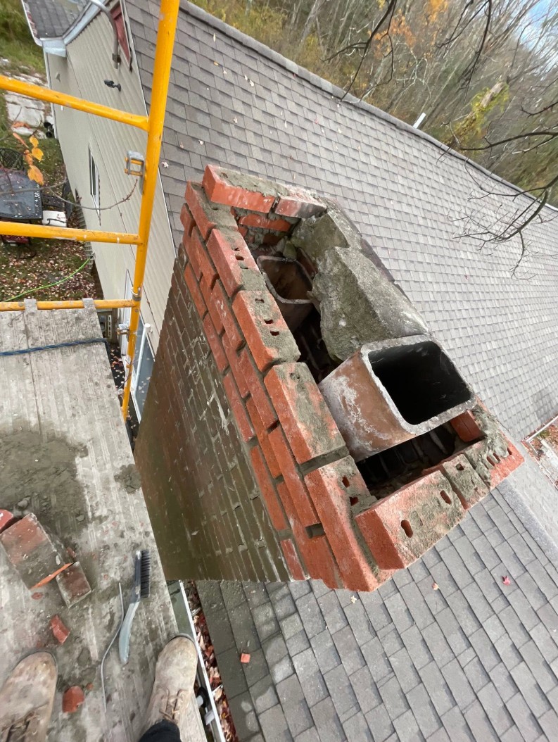 Deteriorated chimney flue liners, Boston MA